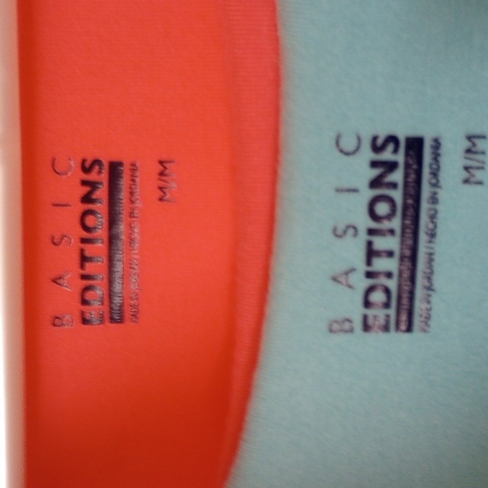 Tank Tops Aqua, Peach Medium - Picture 3 of 7